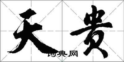 胡问遂天贵行书怎么写