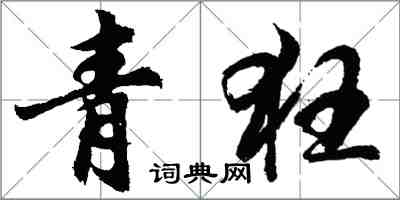 胡问遂青狂行书怎么写