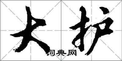 胡问遂大护行书怎么写