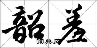 胡问遂韶羞行书怎么写
