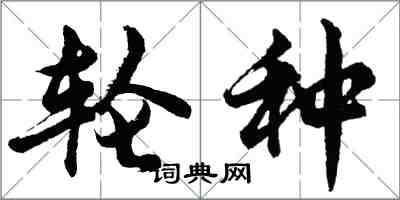 胡问遂轮种行书怎么写