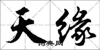 胡问遂天缘行书怎么写