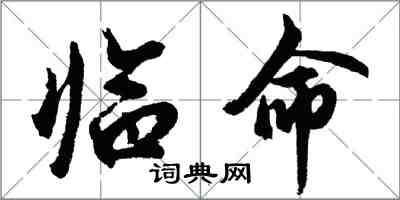 胡问遂临命行书怎么写