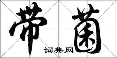 胡问遂带菌行书怎么写