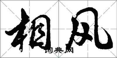 胡问遂相风行书怎么写