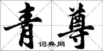 胡问遂青尊行书怎么写