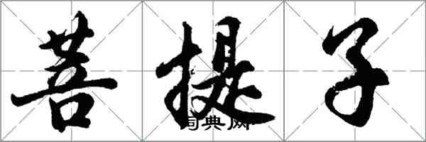 胡问遂菩提子行书怎么写