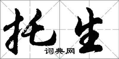 胡问遂托生行书怎么写