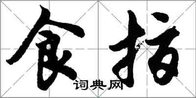 胡问遂食指行书怎么写