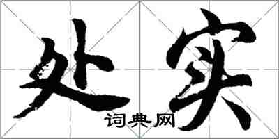 胡问遂处实行书怎么写