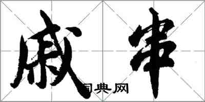 胡问遂戚串行书怎么写