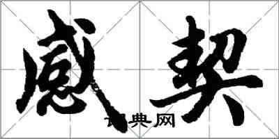 胡问遂感契行书怎么写