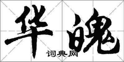 胡问遂华魄行书怎么写