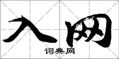 胡问遂入网行书怎么写