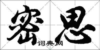 胡问遂密思行书怎么写