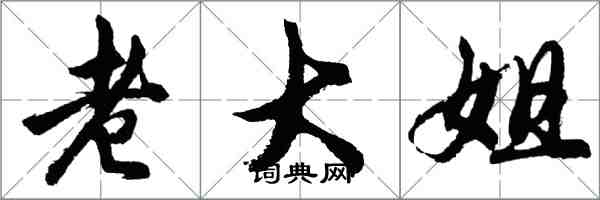 胡问遂老大姐行书怎么写