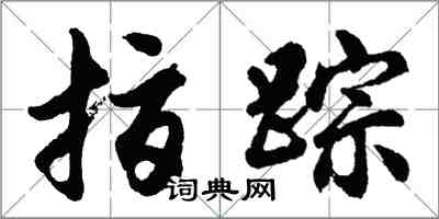 胡问遂指踪行书怎么写