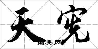 胡问遂天宪行书怎么写