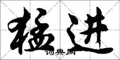 胡问遂猛进行书怎么写