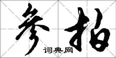 胡问遂参拍行书怎么写