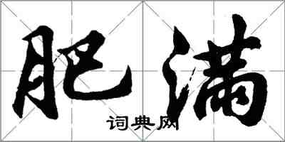 胡问遂肥满行书怎么写