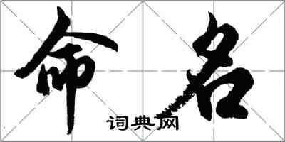 胡问遂命名行书怎么写