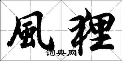 風狸怎么写好看，風狸书法图片