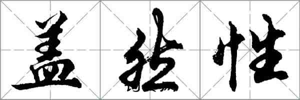 胡问遂盖然性行书怎么写