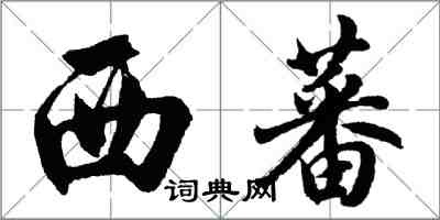 胡问遂西蕃行书怎么写