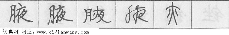 腋钢笔字典