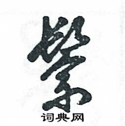 张恒成写的硬笔草书鬃