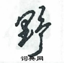 张恒成写的硬笔草书野