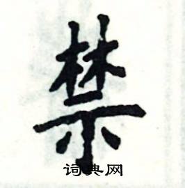 张恒成写的硬笔楷书禁