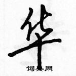 华怎么写好看，华硬笔书法图片