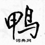 鸭怎么写好看,鸭硬笔书法图片