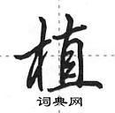 植怎么写好看,植硬笔书法图片