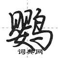鹦怎么写好看，鹦硬笔书法图片