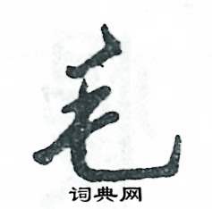 毛怎么写好看,毛硬笔书法图片