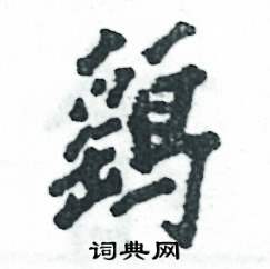 鹞怎么写好看，鹞硬笔书法图片