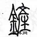 陈墨写的硬笔篆书鏟