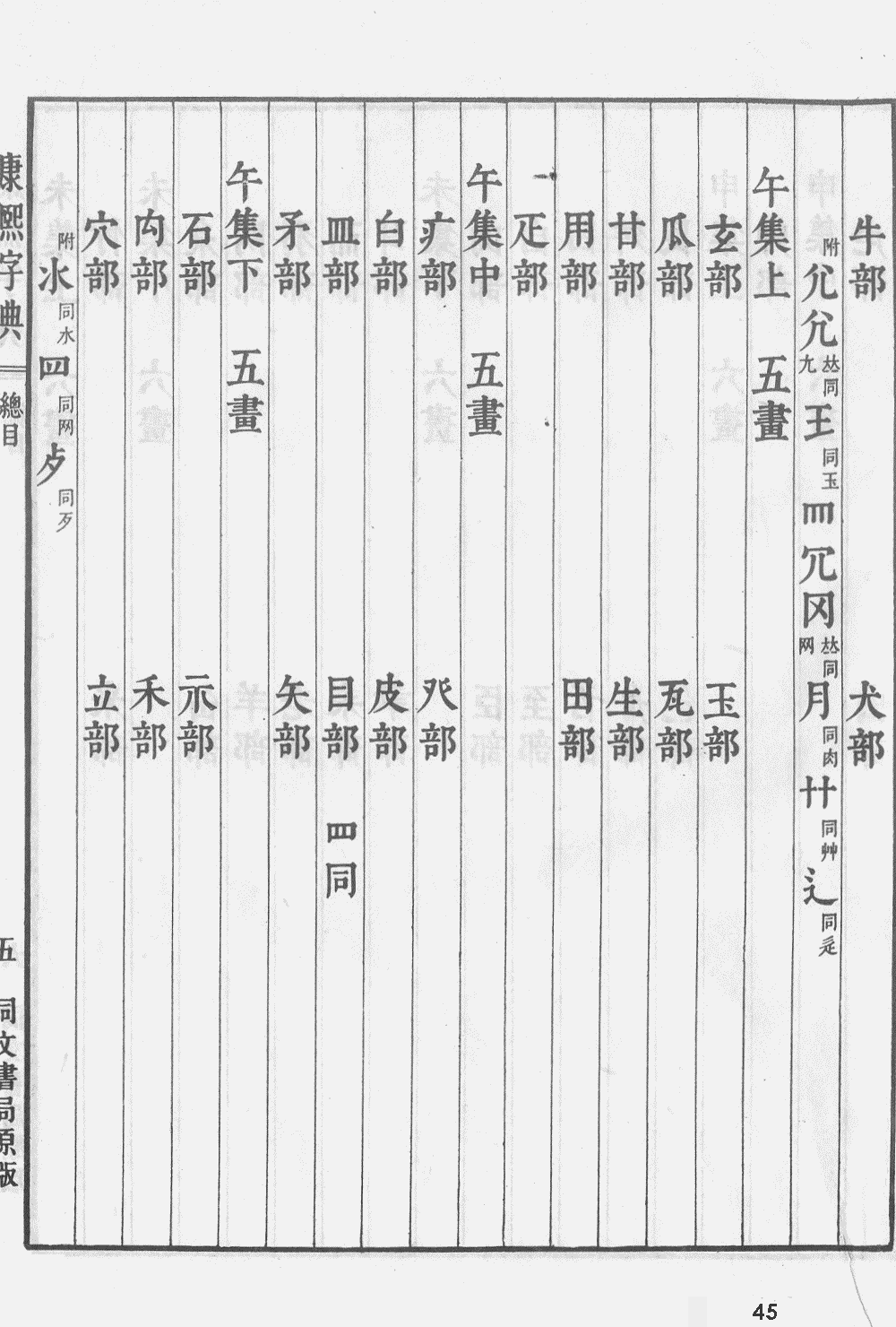 康熙字典扫描版第45页