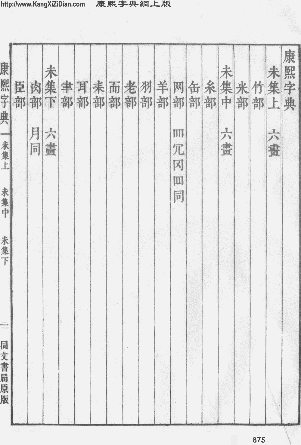 康熙字典扫描版第875页