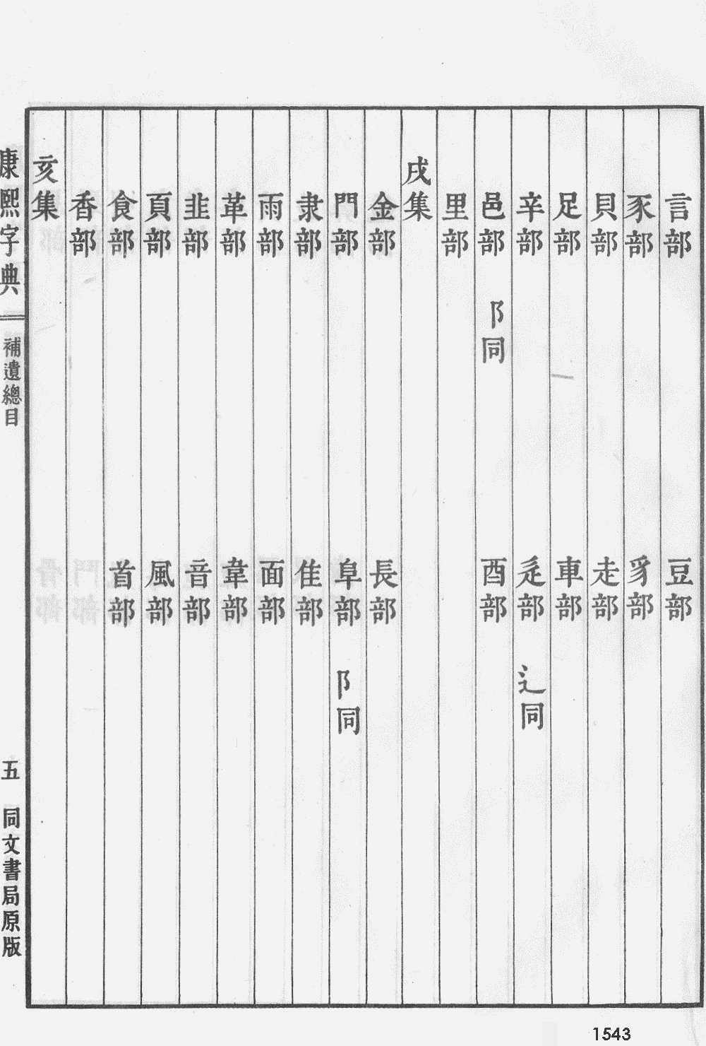 康熙字典扫描版第1543页