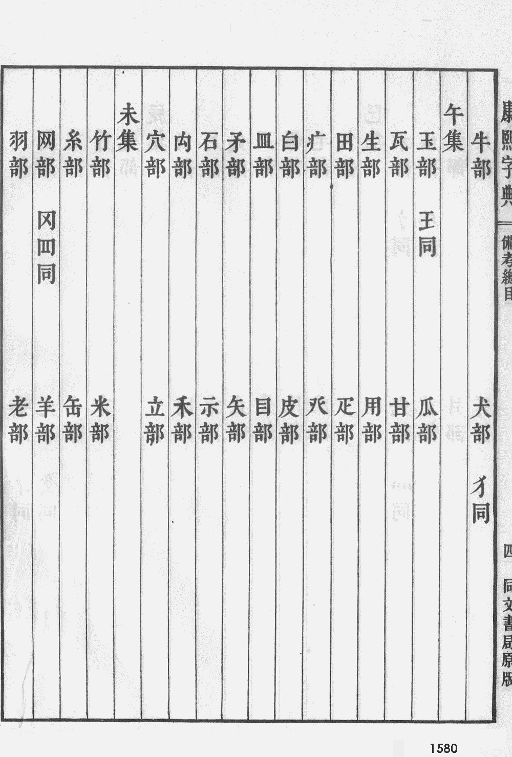 康熙字典扫描版第1580页