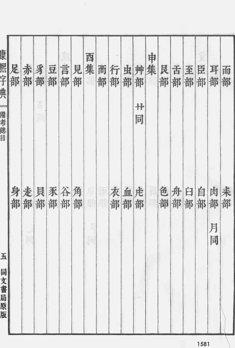 康熙字典扫描版第1581页