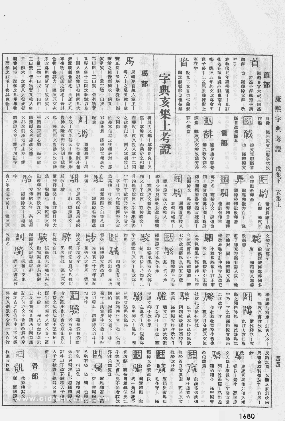 康熙字典扫描版第1680页