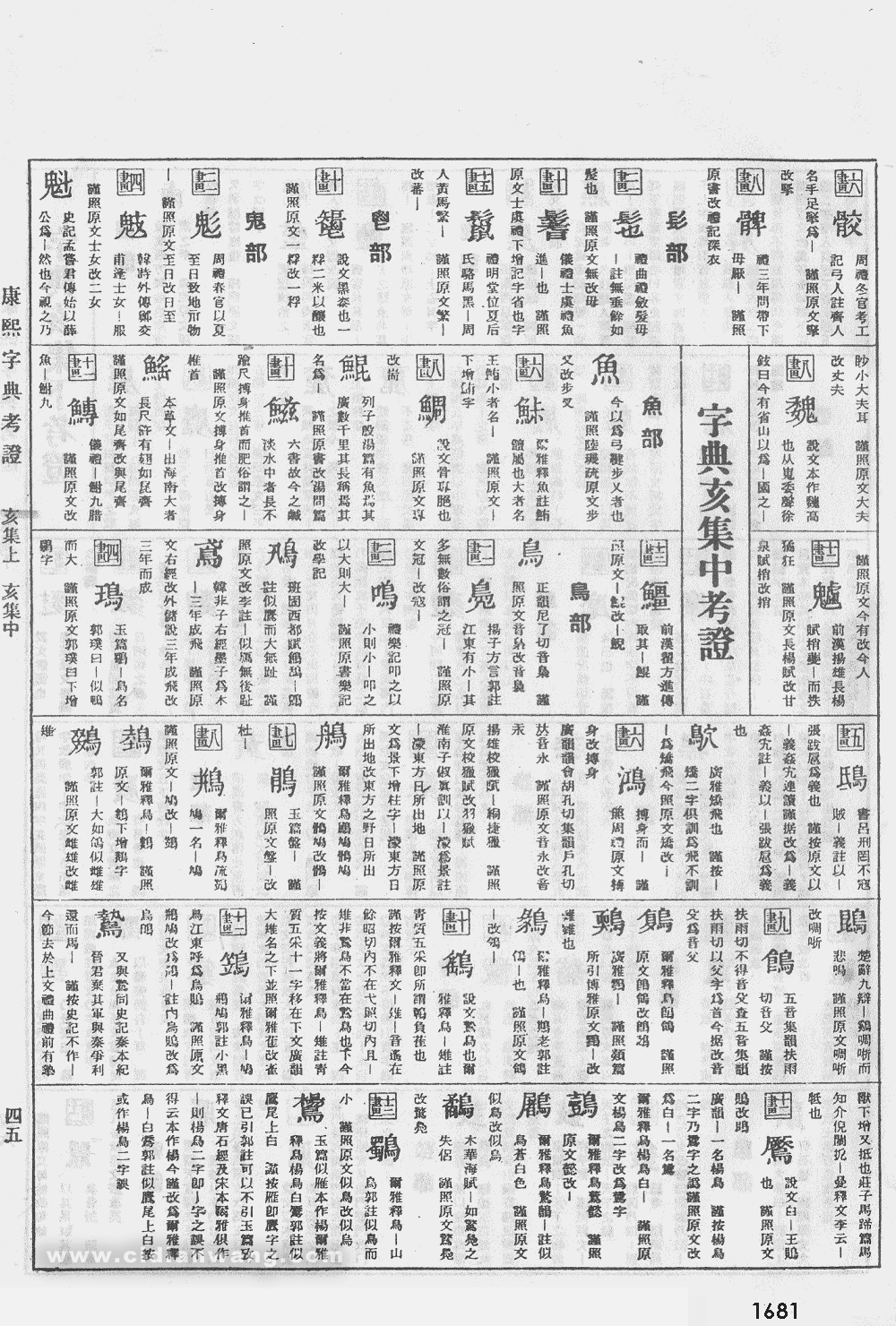 康熙字典扫描版第1681页