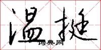 温挺怎么写好看