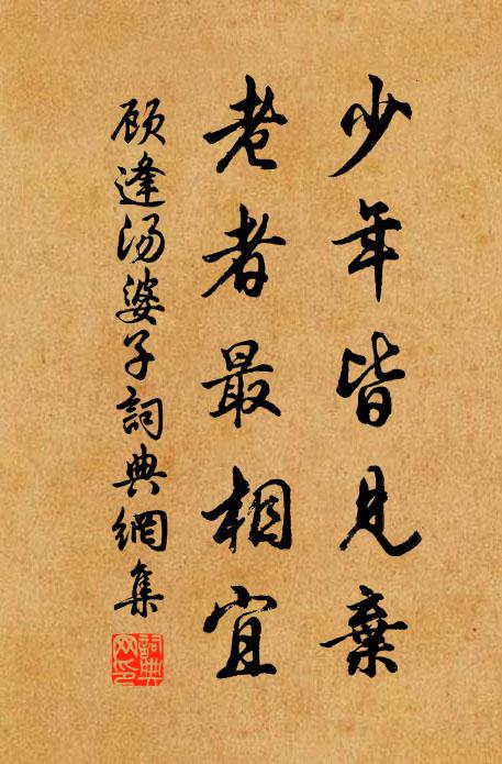 顧逢少年皆見(jiàn)棄，老者最相宜書(shū)法作品欣賞