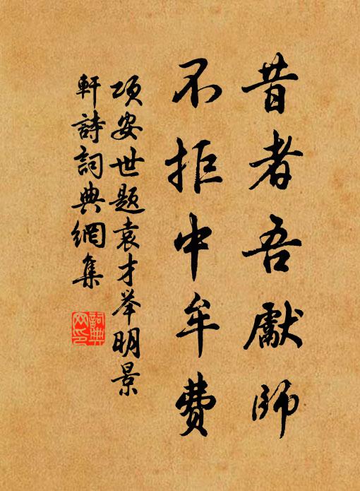 項安世昔者吾先師，不拒中牟費書法作品欣賞